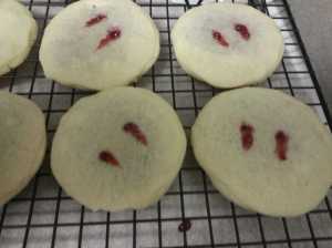 Vampire bitten cookies